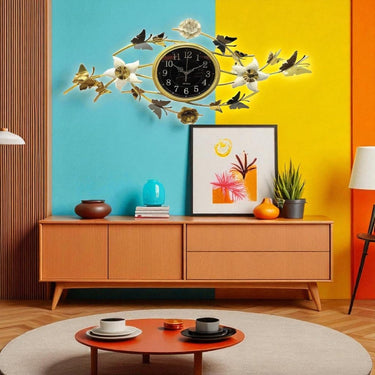 Golden Flutter Timepiece (40 x 20 Inches)